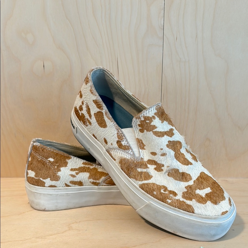 SeaVees Baja Mulholland Cowhide Slip-On Sneakers - Size 8
